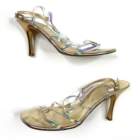 Stuart Weitzman Shoes - Stuart Weitzman | Iridescent Stiletto 90s Sandal Heel Size 8